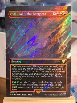 Call Forth the Tempest (Borderless) (Surge Foil) Commander: the Lord of the... - Image 1