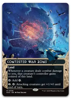 Contested War Zone (0008) (Borderless) #8 (NM) Edge of Eternities EOS Magic MTG - Image 1