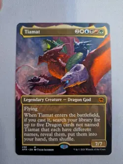 MTG: Tiamat (Borderless) (LP): Adventures in the Forgotten Realms - Image 2