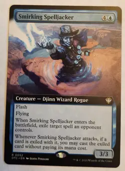 Smirking Spelljacker (Extended Art) Commander: Outlaws of Thunder Junction... - Image 1