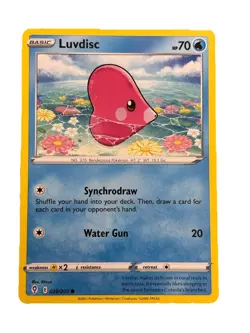 New: 2021 Pokemon TCG Luvdisc 039 Swsh07: Evolving Skies Regular Common - Image 1