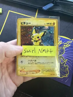 Japanese PICHU No. #172 Holo🌀Swirls🌀 2000 Neo Genesis 283💎NM ++💎 - Image 1