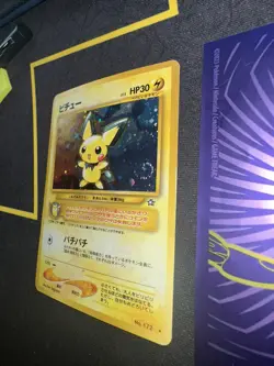 Japanese PICHU No. #172 Holo🌀Swirls🌀 2000 Neo Genesis 283💎NM ++💎 - Image 3