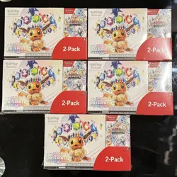 5x Pokemon TCG Prismatic Evolutions Costco 2-Pack ETB + Booster Bundle - Sealed - Image 1