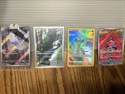 4 Full Art/Alt Art Holo Pokemon Cards Including High Value Psyduck And Lapras - Image 1