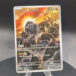 Paldean Tauros 218/193 Illustration Rare Pokemon TCG SV02: Paldea Evolved NM - Image 1