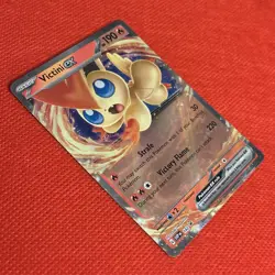 Pokemon [Victini EX] Scarlet & Violet Black Star Promo SVP 142 Halo NM/Unplayed - Image 2