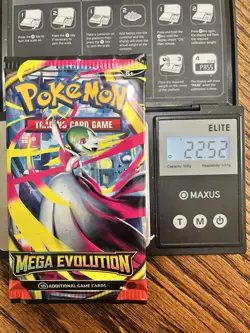 22.52g Pokemon TCG Mega Evolution Booster Pack Sealed - Image 1