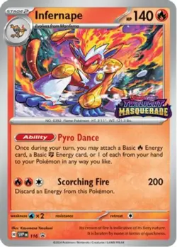MP Pokemon Infernape - SVP116 - SVP Black Star Promos Moderately Played - Image 1