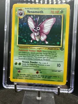 Pokemon 1999 Jungle Unlimited Venomoth 13/64 CGC 8 Near Mint+ - Image 4
