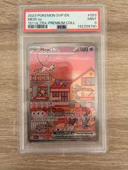 Pokemon TCG Mew EX SVP 053 - 151 Ultra Premium Collection Promo - PSA 9 - Image 1