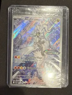 N’s Reshiram 167/159 - Pokemon Journey Together Stamped Promo - Sealed - Image 1