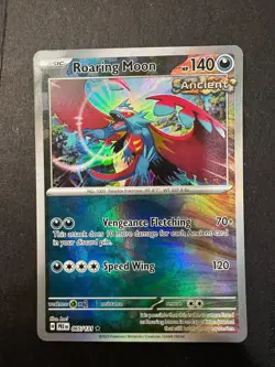 Pokemon - Roaring Moon 065/131 Pokeball Reverse Holo - Prismatic Evolutions - Image 1