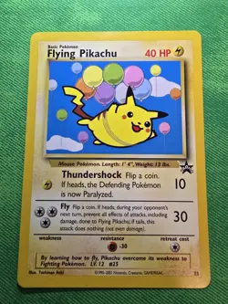2000 POKEMON TCG WOTC BLACK STAR PROMO 25 FLYING PIKACHU NEAR MINT - Image 1