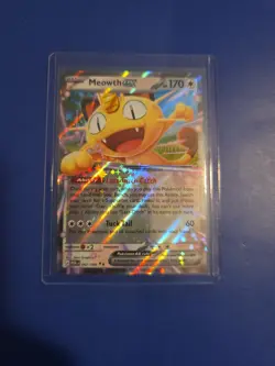 Pokemon TCG Meowth EX Perfect Order 062/088 Double Black Star Rare - Image 1