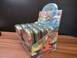 Pokemon TCG: Kanto Friends Mini Tin Display Case - 10 X Sealed Mini Tins - Image 3