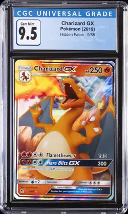 2019 POKEMON HIDDEN FATES #9/68 CHARIZARD GX CGC 9.5 - Image 1
