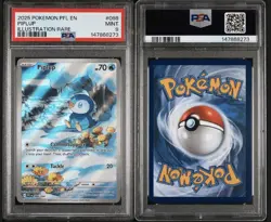 2025 POKEMON Phantasmal Flames 098/094 PIPLUP PSA 9 - Image 3