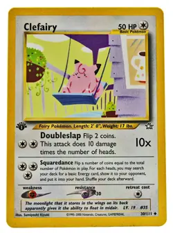 Clefairy 30/111 1st Edition Uncommon Neo Genesis NM+ With eBay Shipping 3a - Image 3