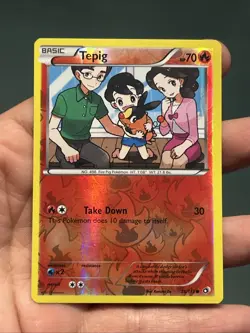 Pokemon TCG Tepig 25/113 Legendary Treasures Reverse Holo Common NM/ VLP - Image 1