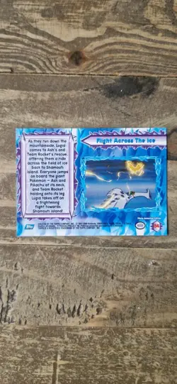 2000 Topps Pokemon The Movie 2000 #54 Flight Across The ice Lugia Near Mint - Image 2
