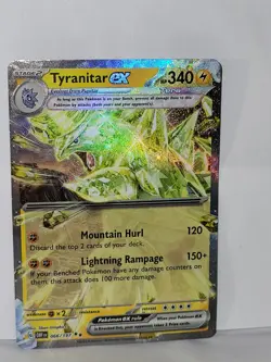 Tyranitar ex 066/197 Double Rare Holo Obsidian Flames Pokemon TCG - Image 1