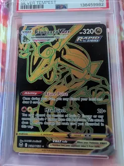 2022 Pokemon Silver Tempest Full Art Rayquaza VMAX Gold TG29 - PSA 10 GEM MINT - Image 2