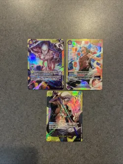 One Piece SEC (3 Card Lot) Enel, Monkey D. Luffy, Trafalgar Law ENGLISH - Image 1