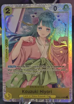 Kouzuki Hiyori OP06-106 Super Rare Foil Wings of the Captain One Piece CCG - Image 1