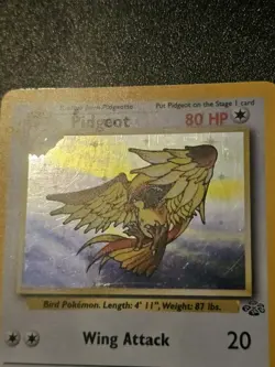 Pokemon TCG Pidgeot Jungle Holo Card 8/64 Unlimited Rare, LP Condition - Image 3