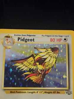 Pokemon TCG Pidgeot Jungle Holo Card 8/64 Unlimited Rare, LP Condition - Image 4