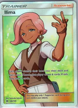 Ilima (Full Art) 146/149 SM Base Set - Pokemon Card - NM - Image 1