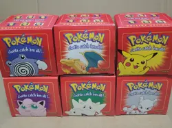 pokemon 23k gold plated trading card, Complete Set Red Box Lot Of 6 - Image 1