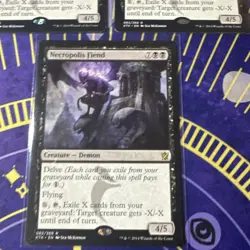 3x cards Necropolis Fiend - Khans of Tarkir Magic the Gathering MTG Nice! - Image 4