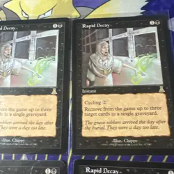 4x cards Rapid Decay Urza's Destiny NM MTG - Image 3