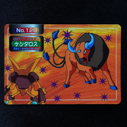 Pokemon Card Tauros 128 Topsun Nintendo Japanese Made in Japan F5198 - Image 2