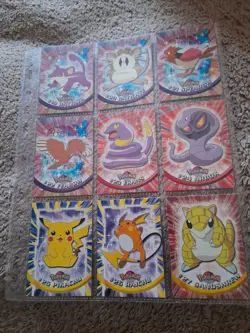 Pokemon Full Set of 90 TV Animation Series 1 Cards from Topps 1999 - Image 5