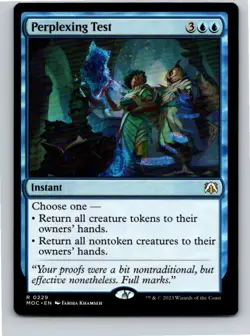 Magic the Gathering Perplexing Test March of the Machine Commander MTG Free Ship - Image 1