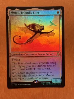 Magic the Gathering MTG Momo Friendly Flier Foil Avatar The Last Airbender NM - Image 1