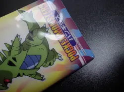 Pokemon Bandai Promo Waterproof Bathroom Menko Card Shining Tyranitar #11 - Image 4