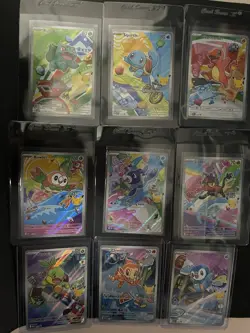 Pokemon First Partner Illustration 30th Collection Complete Promo Set 9 Cards NM - Image 1