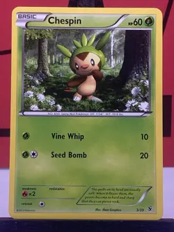 Chespin 3/39 Kalos Starter Set Regular Pokemon TCG 2013 LP - Image 3