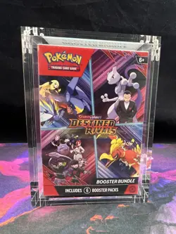 Pokemon Destined Rivals Booster Bundle w/ Acryllic Case, Factory SEALED - Image 1