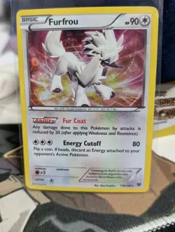 Furfrou 114/146 Cosmos HOLO With HD Galaxy Swirl 🍥 XY Base Set Pokemon Card - Image 1