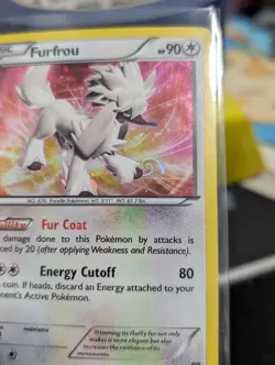 Furfrou 114/146 Cosmos HOLO With HD Galaxy Swirl 🍥 XY Base Set Pokemon Card - Image 2