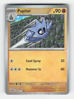 Pupitar (Master Ball Pattern) SV: Prismatic Evolutions (PRE) 048/131 Holofoil... - Image 1