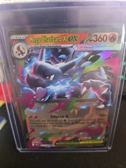 Pokemon TCG Mega Charizard X EX Double Rare Card 013/094 Phantasmal Flames - Image 1