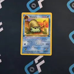 Omanyte 52/62 1st Edition Fossil Regular Pokemon TCG - Image 1