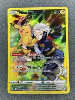 Pikachu TG05/TG30 Swsh11: Lost Origin Trainer Gallery Holo Pokemon TCG - Image 1