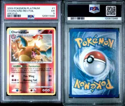 2009 POKEMON PLATINUM ARCEUS 1/99 CHARIZARD REVERSE FOIL PSA 5 LOW POP 28 - Image 3